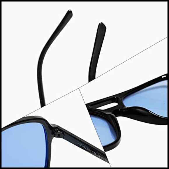 Retro Vintage 70s Square Aviator Sunglasses with UV400 Protection main image 6